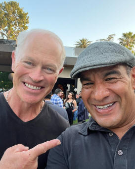 Neal McDonough with BartenderGirl.com Founder Mr. Zerpa
